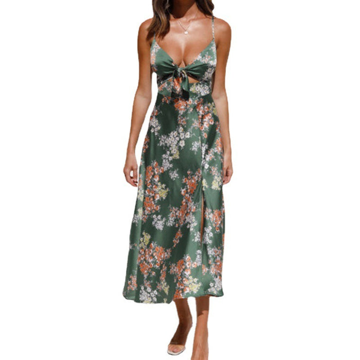 Dreamers Midi Dress - Green Floral