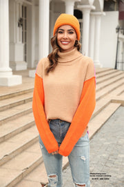 Herbst Trend Atemberaubender Color Block Pullover