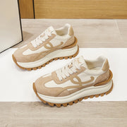 Designer Leather Elevated Sneakers