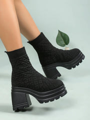 Women’s Chunky Knitted Sock Boots