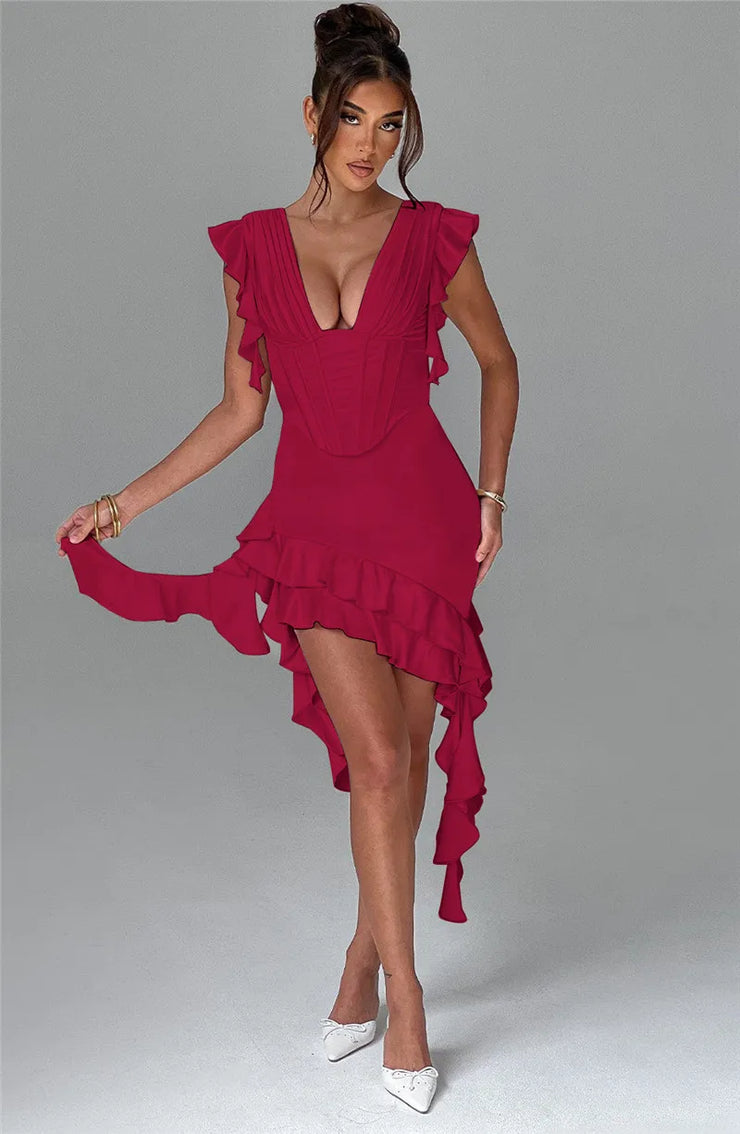 Flirty Ruffle Mozision Dress