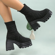 Women’s Chunky Knitted Sock Boots