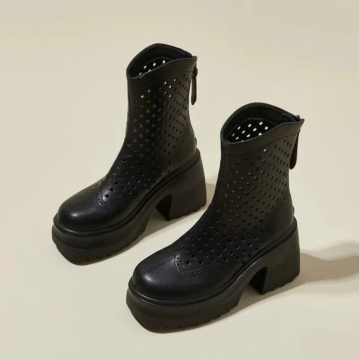 Air Mesh Platform Boots