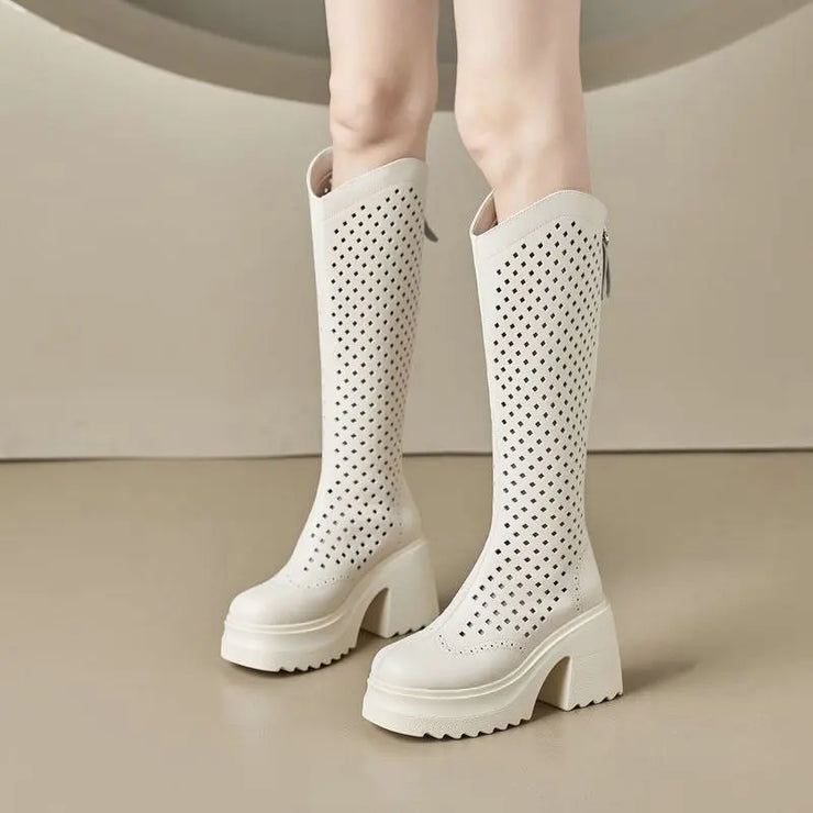 Air Mesh Platform Boots