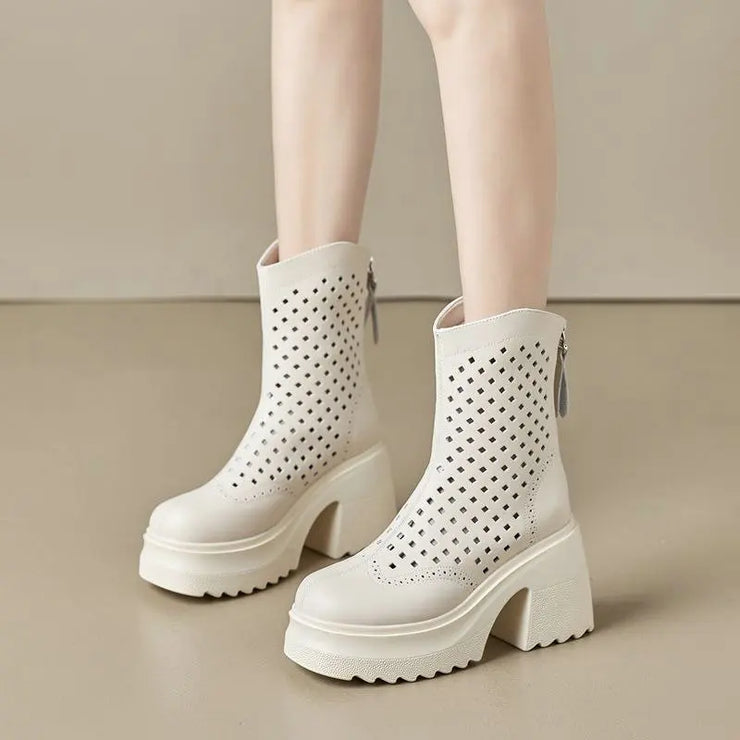 Air Mesh Platform Boots