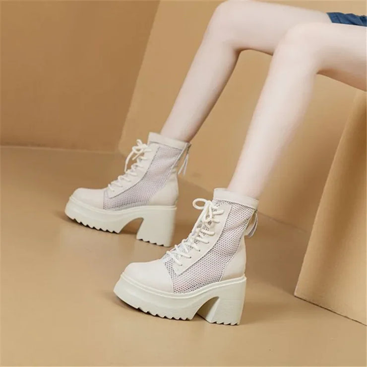 Breathable Mesh Casual Ankle Boots