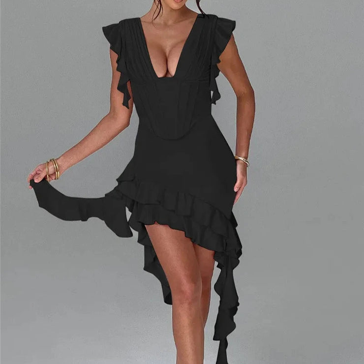 Flirty Ruffle Mozision Dress