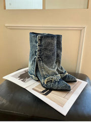 Outlaw Denim Cowboy Boots