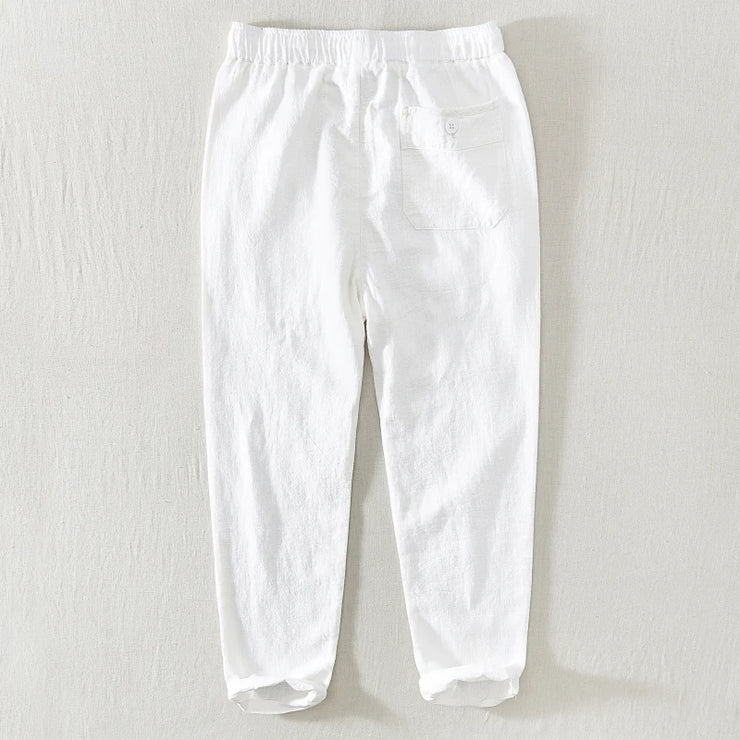 Hanzo Linen-Cotton Pants