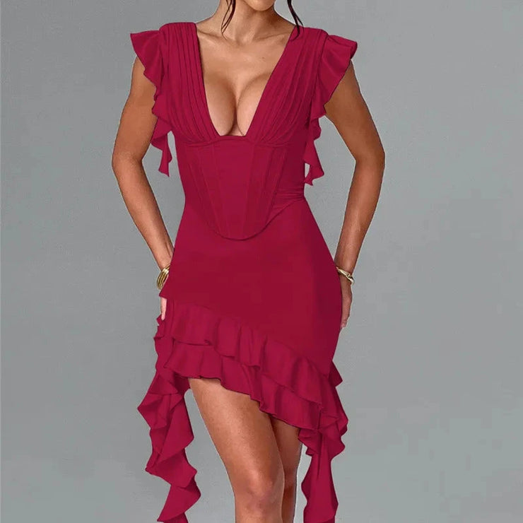 Flirty Ruffle Mozision Dress