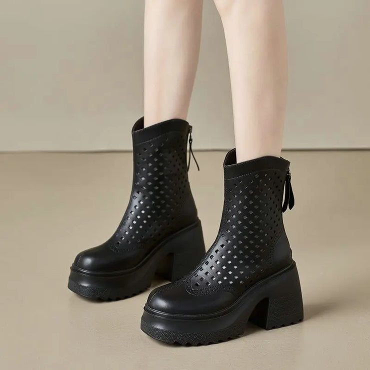 Air Mesh Platform Boots