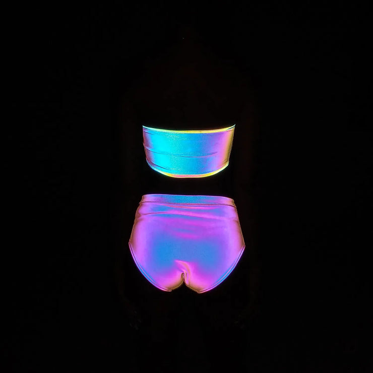 Rainbow Color Reflective Tank Top