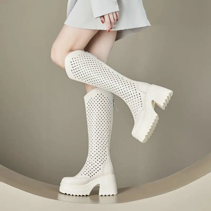 Air Mesh Platform Boots