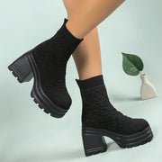 Women’s Chunky Knitted Sock Boots