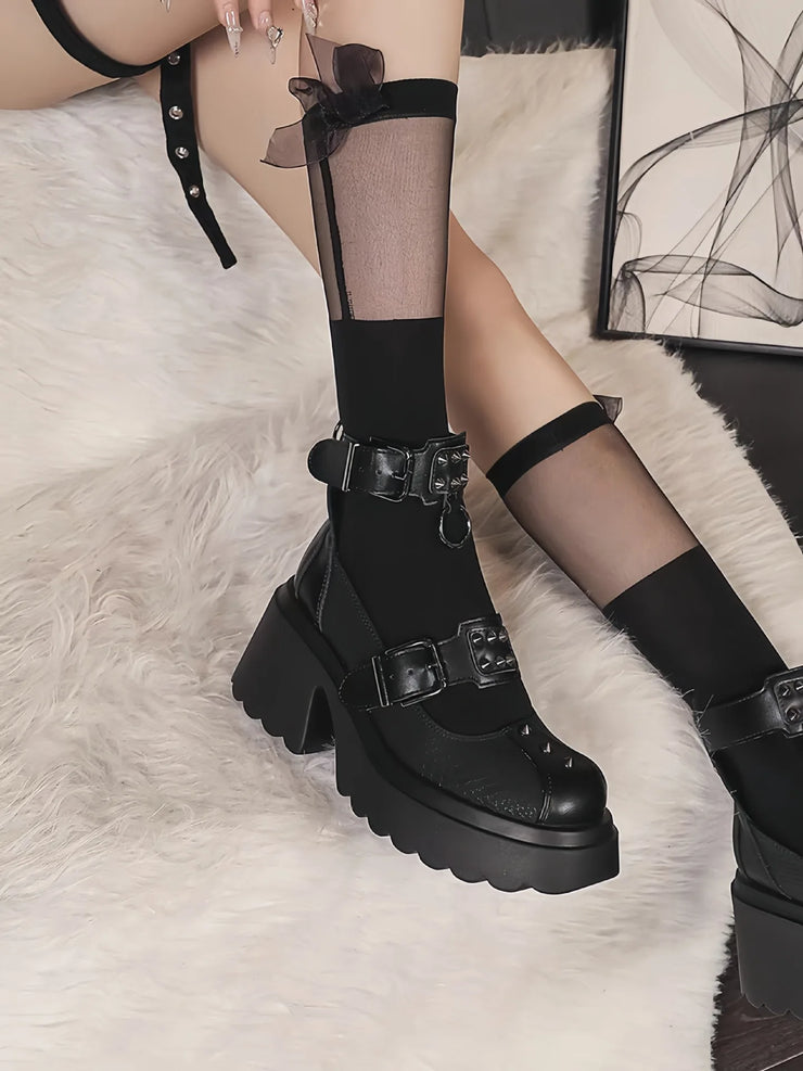 Gothic Chunky Heels