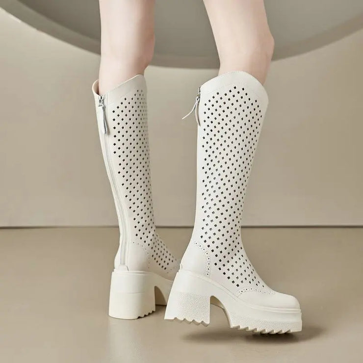 Air Mesh Platform Boots