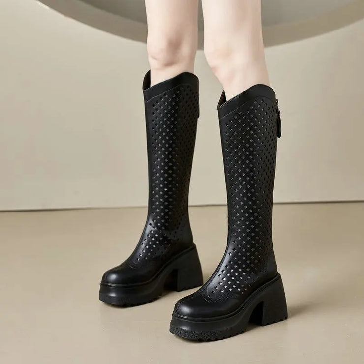 Air Mesh Platform Boots