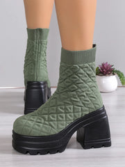 Women’s Chunky Knitted Sock Boots