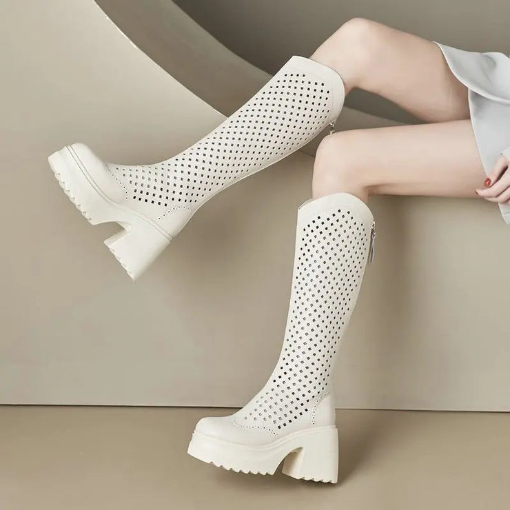 Air Mesh Platform Boots