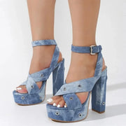 Elegant Buckle Heels